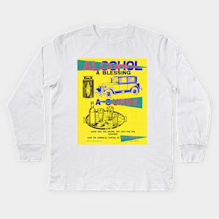 Vintage Temperance Poster Remix 4 Kids Long Sleeve T-Shirt